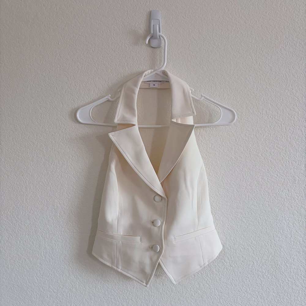 Good American - Luxe Suiting Halter Vest